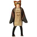 Kids Brown Owl Long-Sleeved Tunic Costume