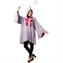 Adults Purple Fairy Godmother Hooded Cape & Wand Costume