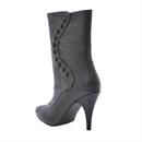 Black Ruth Victorian Boots - Size 6