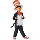 Toddler Dr. Seuss The Cat in the Hat The Cat Jumpsuit Costume
