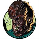 The Wolf ManT Wolf Man Character Face Full-Color Enamel Pin 1 3/4"