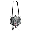 13" Motrhead Warpig Head Vegan Leather Bag with Skull Coin Purse