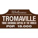 The Toxic Avenger™ Tromaville Wood Sign Decoration, 18"