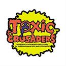 The Toxic Crusader Logo Full-Color Enamel Pin Costume Accessory
