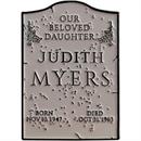 Halloween (1978) Judith Myers Tomb Enamel Pin 1 1/2"
