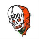 Toxictoons Boo! Skull Face Full-Color Enamel Pin 1 1/2"