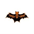 Toxictoons Trick-or-Treat Bat Full-Color Enamel Pin 1 1/2"
