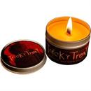 Trick 'r Treat Pumpkin Scented Orange Candle with Tin