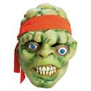 Adults Toxic Crusaders Glow-in-the-Dark Toxie Vinyl Overhead Mask - One Size