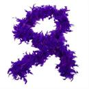 6 Ft. 40-Gram Solid Purple Feather Boa