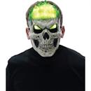 Light-Up Green Inferno Skull Mask