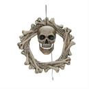 Bone Wreath Animated Halloween Decor, 18"