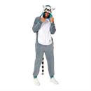 Adults Lemur Hooded Onesie Costume