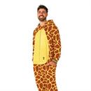 Adults Giraffe Hooded Onesie Costume