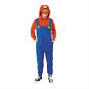 Kids Super Mario Bros. Mario Hooded Onesie Costume