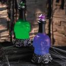 12" Light-Up LED Green Potion Bottles Halloween Decoration