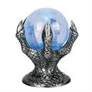 Light-Up Mystic Crystal Ball on Hand Halloween Tabletop Decoration 6 1/2"