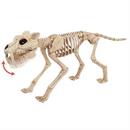 Animated Light-Up Tiger Skeleton Halloween Decoration, 18 1/2"