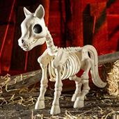 Standing Pony Plastic Skeleton Halloween Decoration 25" x 23"