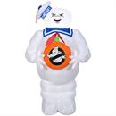 42"Airblown Blowup Inflatable Ghostbusters Stay Puft Marshmallow Man with Jack-O-Lantern Halloween Outdoor Yard Decoration