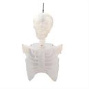 12 1/4" Light-Up Hanging Skeleton Torso with Fire Flashing Halloween Decoration