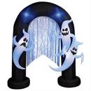 Airblown Inflatable Lightshow Archway w/ Ghosts Black Light Halloween Yard Decoration 96"