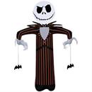 42" Airblown Inflatable Light-Up The Nightmare Before Christmas Jack Skellington with Orange Pinstripe Outdoor Decoration