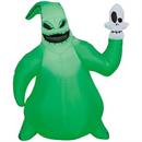 42" Airblown Inflatable Light-Up The Nightmare Before Christmas Oogie Boogie with Skull Outdoor Yard Decoration