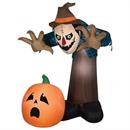 Airblown Inflatable Giant Hunched Scarecrow w/LED Animated Halloween Yard Decor 90"