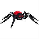 14 Ft. 6"Airblown Blowup Inflatable Giant Black & Red Spider with Fire & Ice Projection Halloween Outdoor Yard Decoration