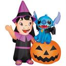 6 Ft. Airblown Inflatable Lilo & Stitch Lilo & Stitch with Jack-O'-Lantern Halloween Outdoor Yard Decoration