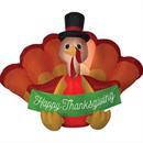 Airblown Turkey with Banner 