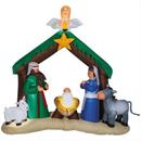 6 Ft. 7" Airblown Inflatable Light-Up LED Nativity Scene Christmas Outdoor Yard Decoration