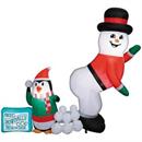 6 Ft. 3" Airblown Inflatable Animated Where Snowballs Come From Holiday Outdoor Yard Decoration