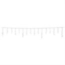 Lightshow Strands of MagicT Tangle-Free Cool White LED Light Icicle String Christmas Outdoor Yard Decoration 10 Ft.