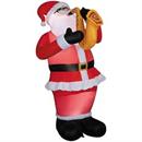 6 Ft. Airblown Inflatable Animated Santa with Saxophone Christmas Outdoor Yard Decoration