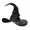 Witch Hat Curved Black Adult Costume Accessory
