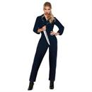 Women's Blue Horror Jumpsuit Costume