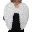 Adults White Fluffy Feather Angel Wings Costume Accessory