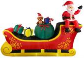 Giant Santa Sleigh 10Ft