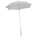 Nylon Ruffle White Parasol