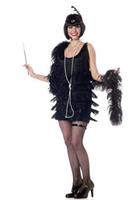 Flapper Fashion Adult Black Costume