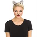 BLACK/JEWELED CAT EAR