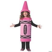 Toddler Tickle Me Pink Crayon Costume