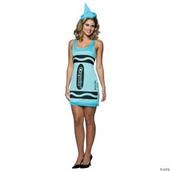 Women's Sky Blue Crayola Crayon Costume
