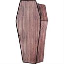 Coffin With Lid Wooden Brown