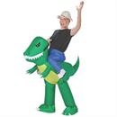 Inflate Dinosaur Rider Adult Costume