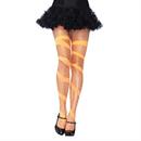 Diamond Net Thigh High Neon Orange