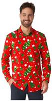 Suitmeister Men's Shirts Christmas Trees Stars Red