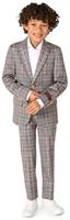 OppoSuits Daily Boys' Suits BOYS Daily Checked Tan